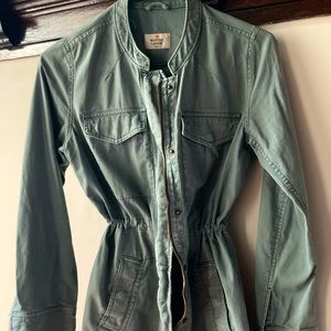 Marine Layer XS blue-gray cotton linen jacket